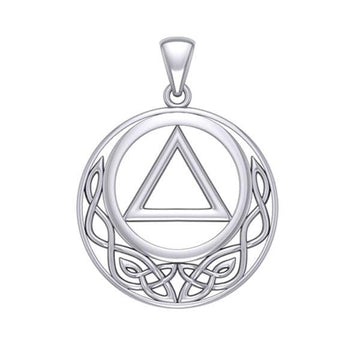 Celtic AA Recovery Silver Pendant TPD3936 - Jewelry